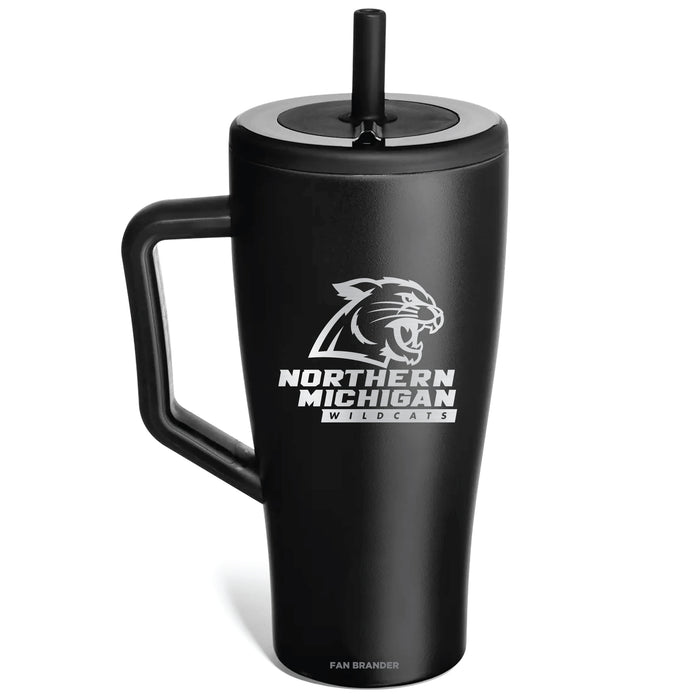 BruMate Era Tumbler with Northern Michigan University Wildcats Etched Primary Logo