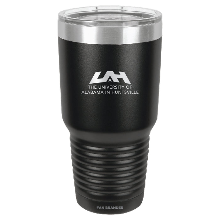 Fan Brander 30oz Stainless Steel Tumbler with UAH Chargers Etched Primary Logo