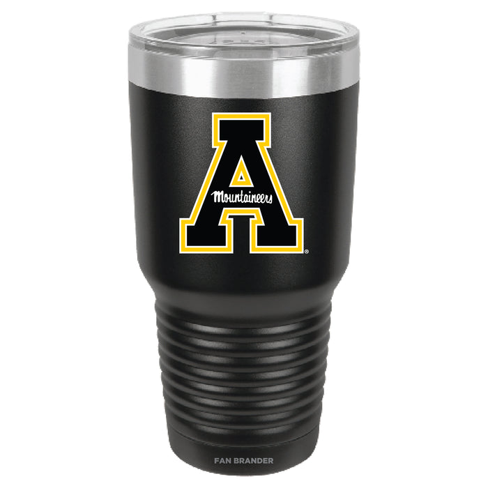 Fan Brander 30oz Stainless Steel Tumbler with Appalachian State Mountaineers Primary Logo