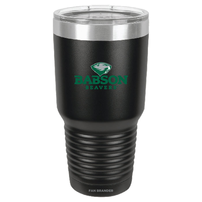 Fan Brander 30oz Stainless Steel Tumbler with Babson University Primary Logo