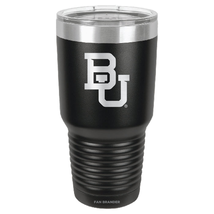Fan Brander 30oz Stainless Steel Tumbler with Baylor Bears Etched Primary Logo