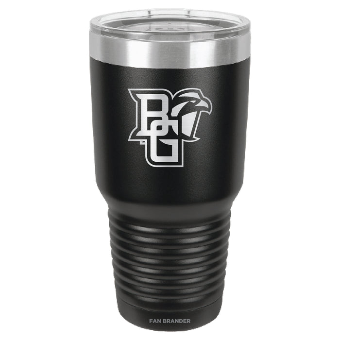 Fan Brander 30oz Stainless Steel Tumbler with Bowling Green Falcons Etched Primary Logo