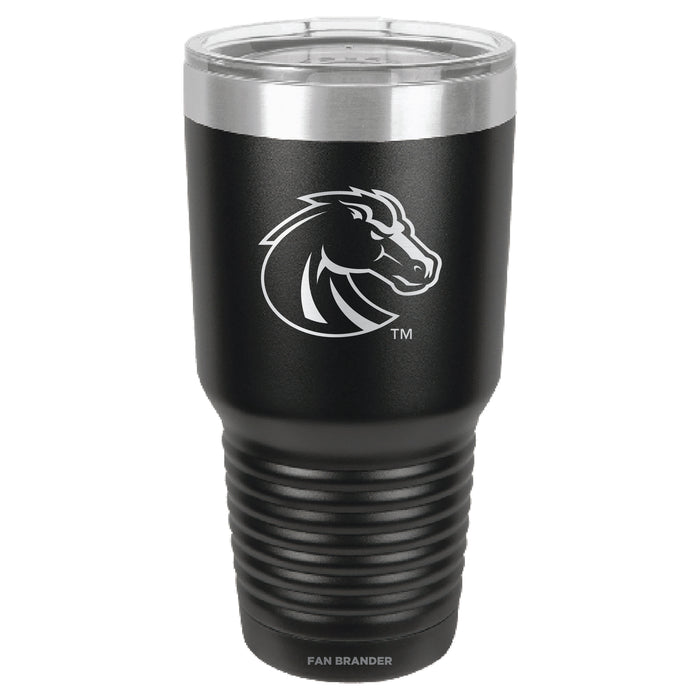 Fan Brander 30oz Stainless Steel Tumbler with Boise State Broncos Etched Primary Logo
