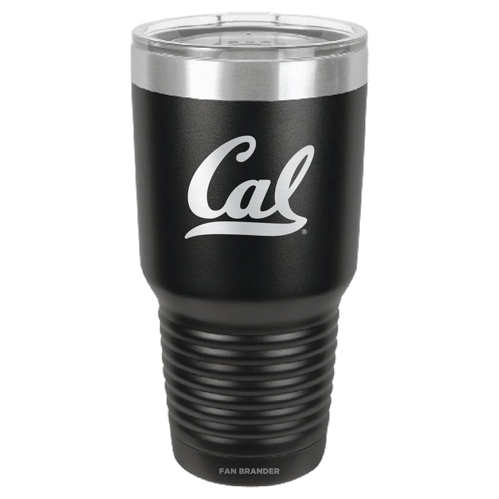 Fan Brander 30oz Stainless Steel Tumbler with California Bears Etched Primary Logo
