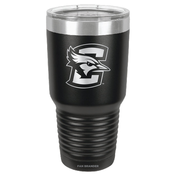Fan Brander 30oz Stainless Steel Tumbler with Creighton University Bluejays Etched Primary Logo