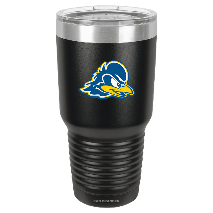 Fan Brander 30oz Stainless Steel Tumbler with Delaware Fightin' Blue Hens Primary Logo