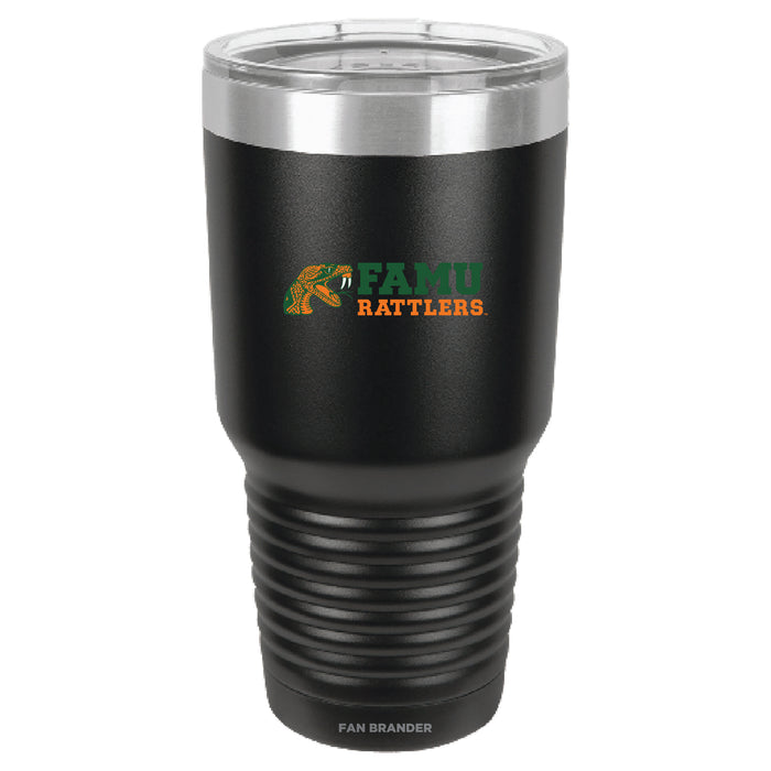 Fan Brander 30oz Stainless Steel Tumbler with Florida A&M Rattlers Primary Logo