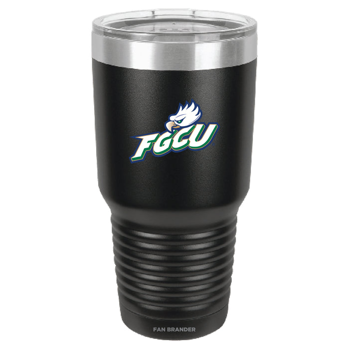 Fan Brander 30oz Stainless Steel Tumbler with Florida Gulf Coast Eagles Primary Logo