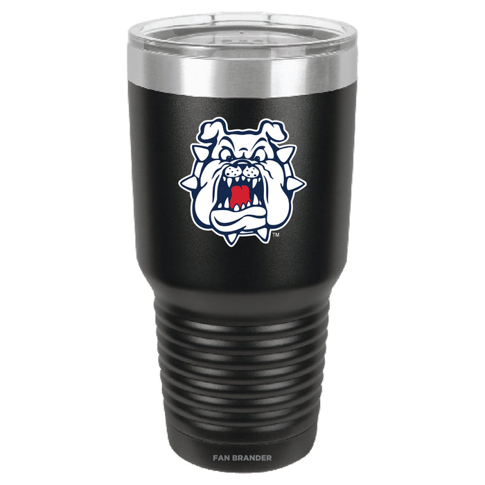 Fan Brander 30oz Stainless Steel Tumbler with Fresno State Bulldogs Secondary Logo