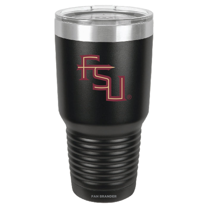 Fan Brander 30oz Stainless Steel Tumbler with Florida State Seminoles Secondary Logo