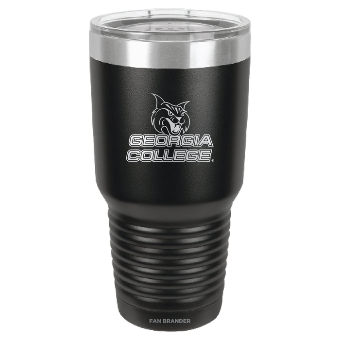 Fan Brander 30oz Stainless Steel Tumbler with Georgia State University Panthers Etched Primary Logo