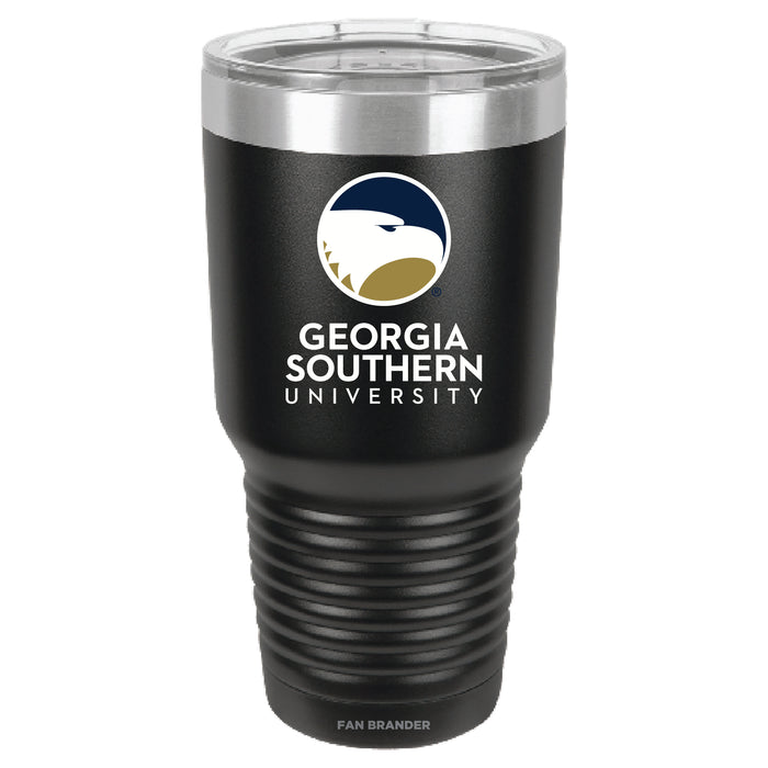 Fan Brander 30oz Stainless Steel Tumbler with Georgia Southern Eagles Primary Logo