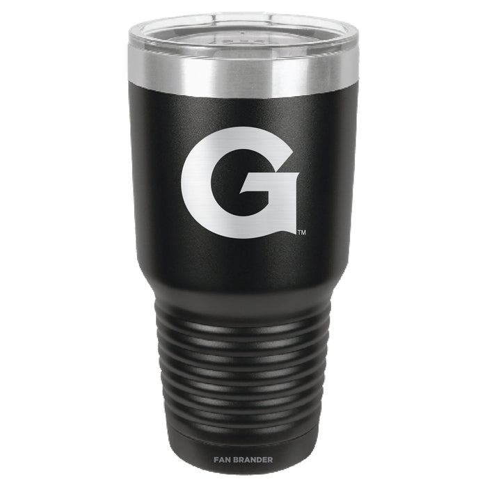 Fan Brander 30oz Stainless Steel Tumbler with Georgetown Hoyas Etched Primary Logo