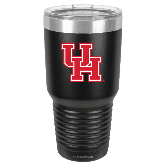 Fan Brander 30oz Stainless Steel Tumbler with Houston Cougars Primary Logo