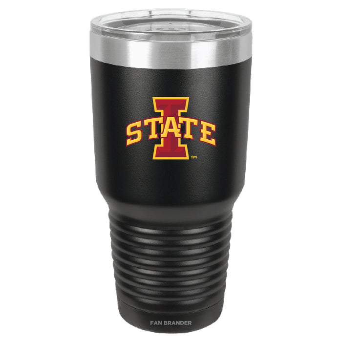 Fan Brander 30oz Stainless Steel Tumbler with Iowa State Cyclones Primary Logo
