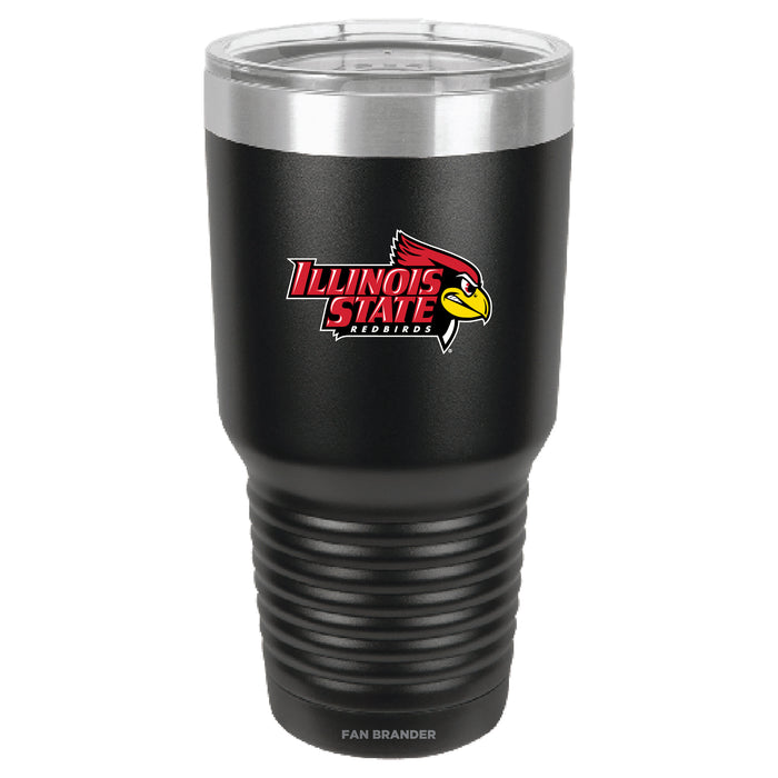 Fan Brander 30oz Stainless Steel Tumbler with Illinois State Redbirds Primary Logo