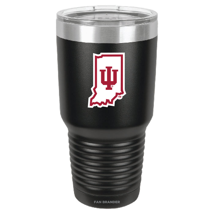 Fan Brander 30oz Stainless Steel Tumbler with Indiana Hoosiers Secondary Logo