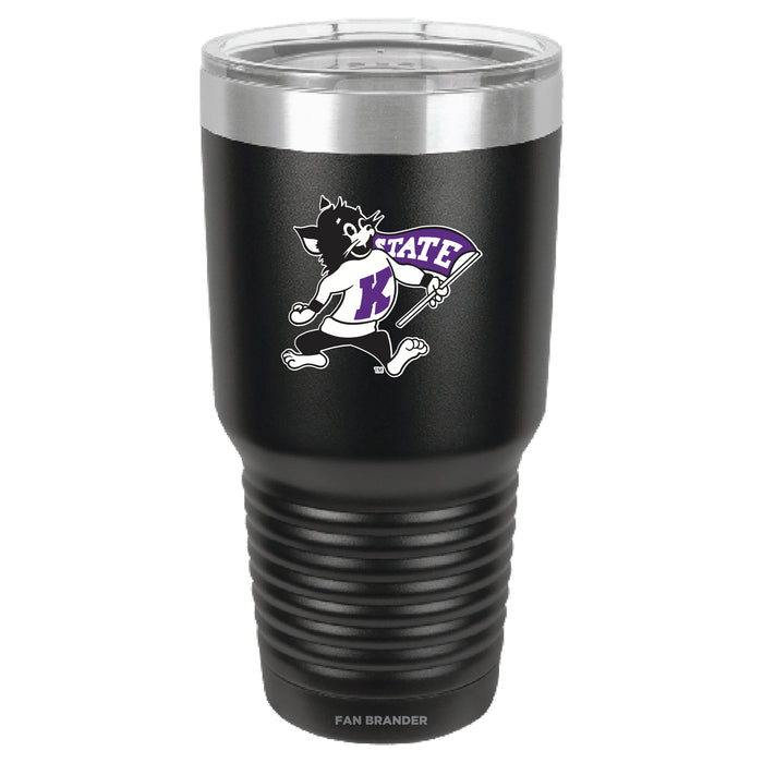Fan Brander 30oz Stainless Steel Tumbler with Kansas State Wildcats Secondary Logo