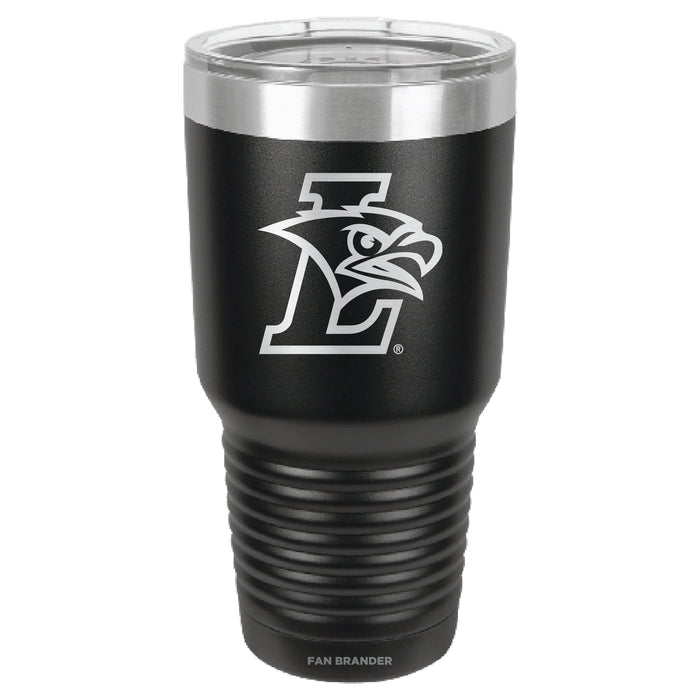 Fan Brander 30oz Stainless Steel Tumbler with Lehigh Mountain Hawks Etched Primary Logo