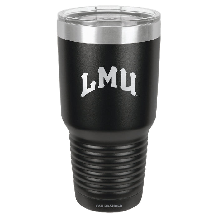 Fan Brander 30oz Stainless Steel Tumbler with Loyola Marymount University Lions Etched Primary Logo