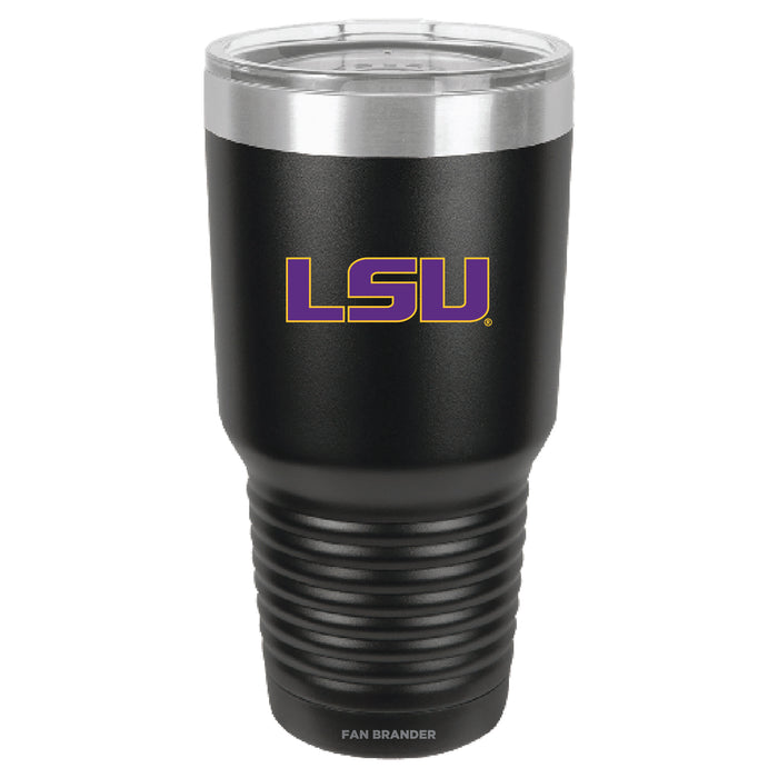 Fan Brander 30oz Stainless Steel Tumbler with LSU Tigers Primary Logo