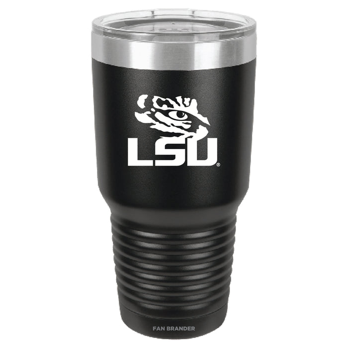 Fan Brander 30oz Stainless Steel Tumbler with LSU Tigers Secondary Logo