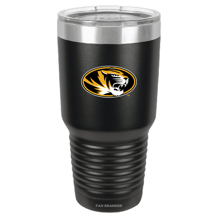 Fan Brander 30oz Stainless Steel Tumbler with Missouri Tigers Primary Logo