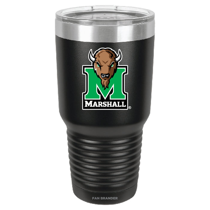 Fan Brander 30oz Stainless Steel Tumbler with Marshall Thundering Herd Secondary Logo