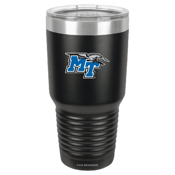 Fan Brander 30oz Stainless Steel Tumbler with Middle Tennessee State Blue Raiders Primary Logo