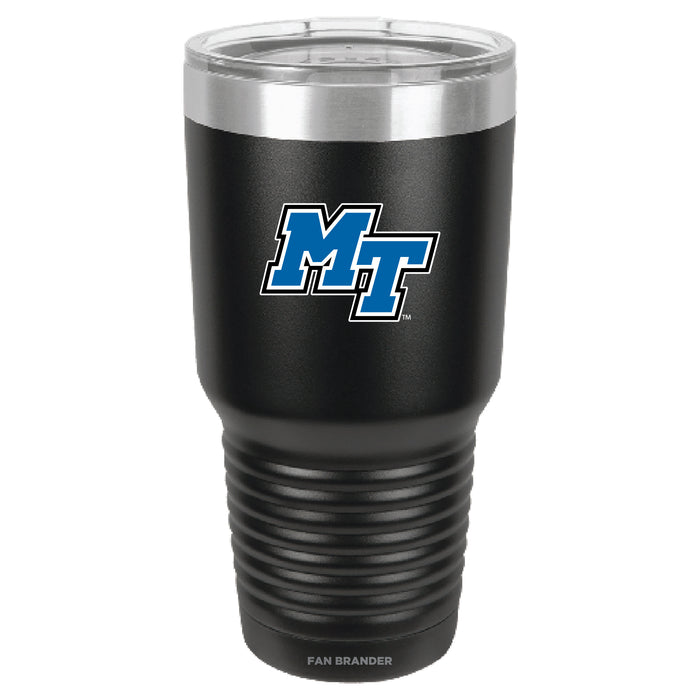 Fan Brander 30oz Stainless Steel Tumbler with Middle Tennessee State Blue Raiders Secondary Logo