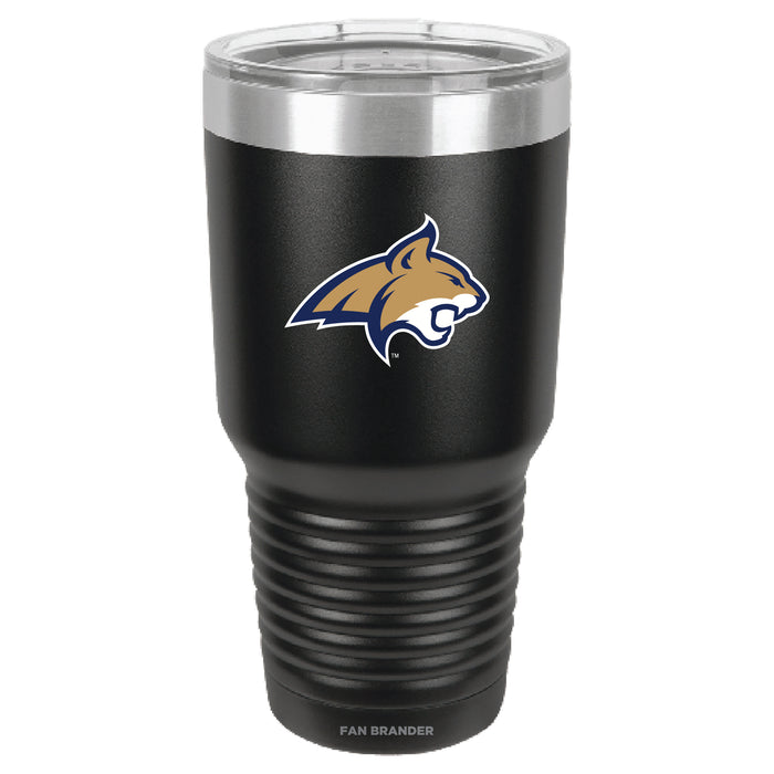 Fan Brander 30oz Stainless Steel Tumbler with Montana State Bobcats Primary Logo