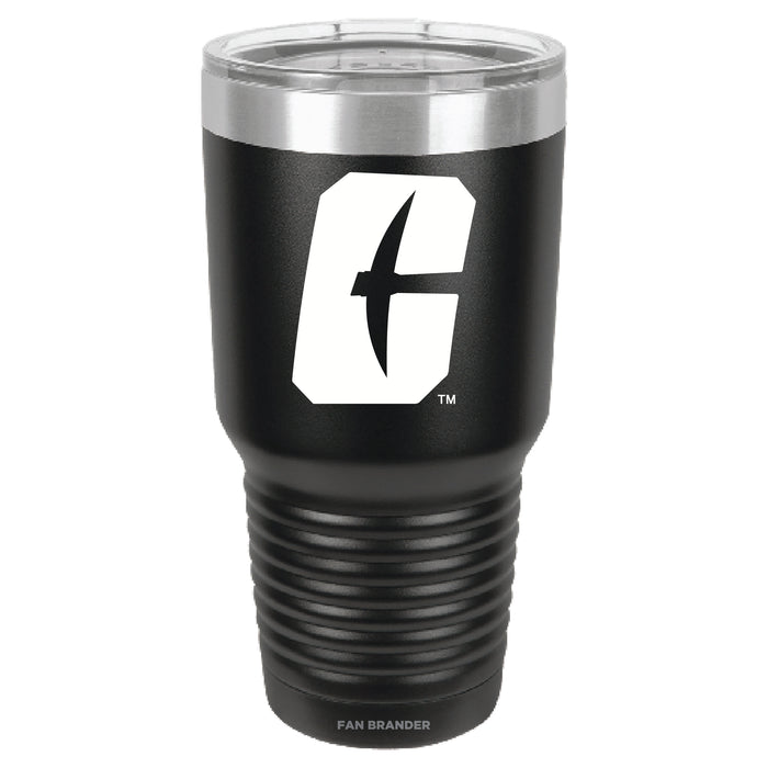 Fan Brander 30oz Stainless Steel Tumbler with Charlotte 49ers Primary Logo