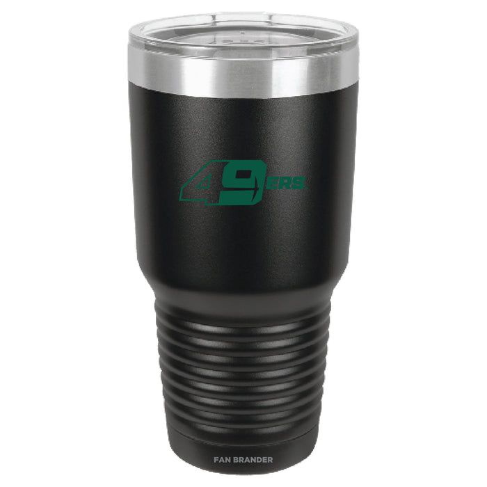 Fan Brander 30oz Stainless Steel Tumbler with Charlotte 49ers Secondary Logo