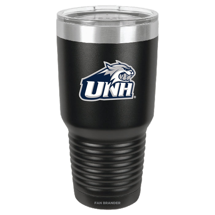 Fan Brander 30oz Stainless Steel Tumbler with New Hampshire Wildcats Primary Logo