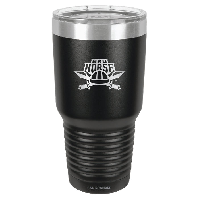 Fan Brander 30oz Stainless Steel Tumbler with Northern Kentucky University Norse Etched Primary Logo