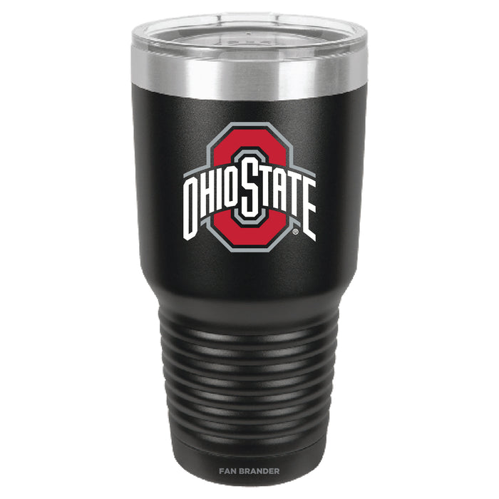 Fan Brander 30oz Stainless Steel Tumbler with Ohio State Buckeyes Primary Logo