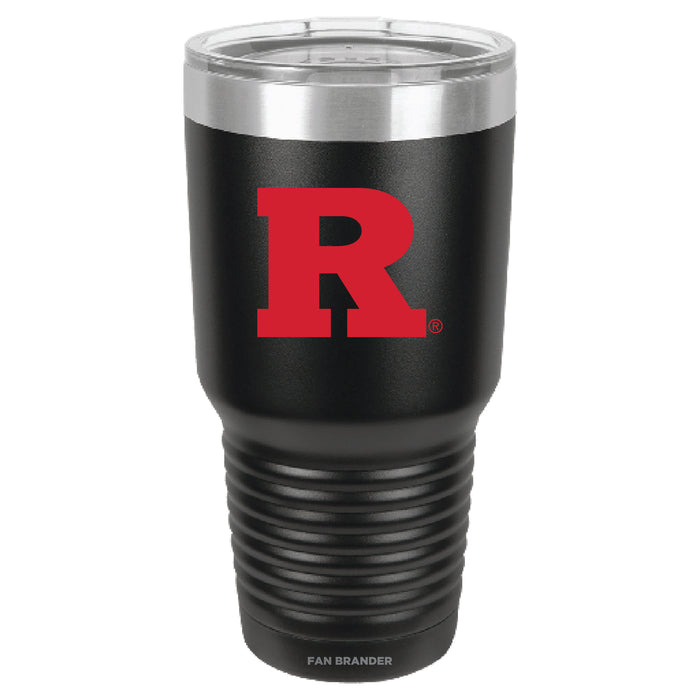 Fan Brander 30oz Stainless Steel Tumbler with Rutgers Scarlet Knights Primary Logo