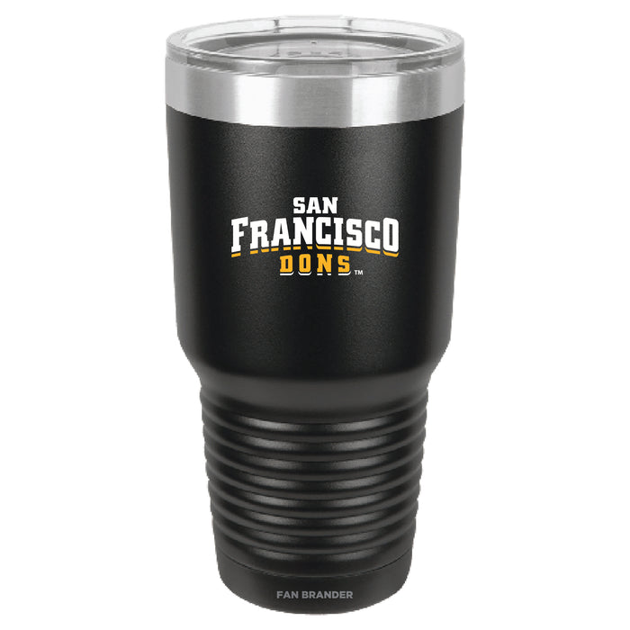 Fan Brander 30oz Stainless Steel Tumbler with San Francisco Dons Primary Logo