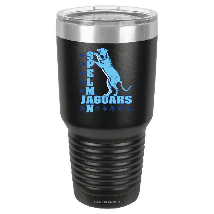 Fan Brander 30oz Stainless Steel Tumbler with Spelman College Jaguars Primary Logo