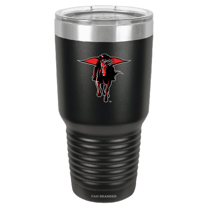 Fan Brander 30oz Stainless Steel Tumbler with Texas Tech Red Raiders Secondary Logo