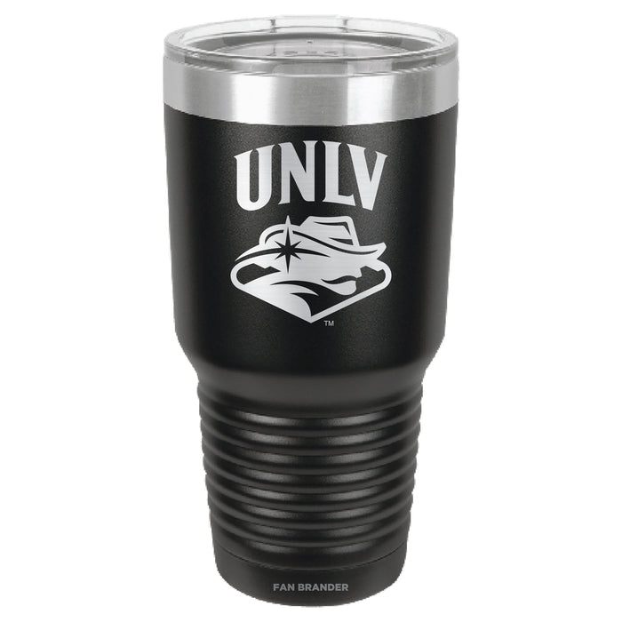 Fan Brander 30oz Stainless Steel Tumbler with UNLV Rebels Etched Primary Logo
