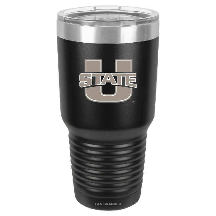 Fan Brander 30oz Stainless Steel Tumbler with Utah State Aggies Primary Logo