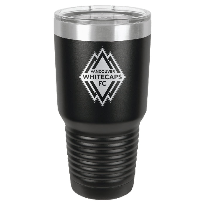 Fan Brander 30oz Stainless Steel Tumbler with Vanderbilt Commodores Etched Primary Logo