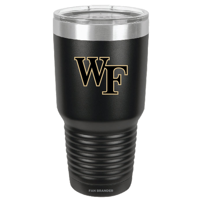 Fan Brander 30oz Stainless Steel Tumbler with Wake Forest Demon Deacons Primary Logo