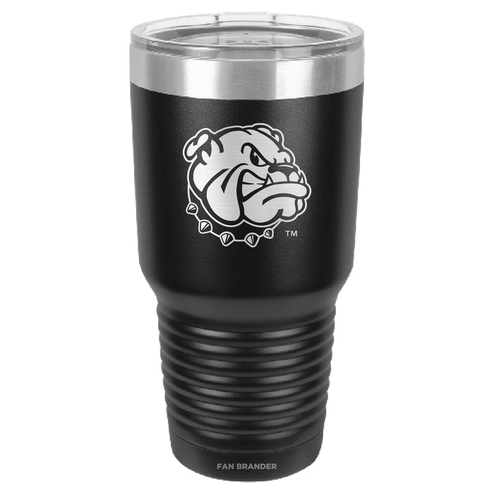 Fan Brander 30oz Stainless Steel Tumbler with Western Illinois University Leathernecks Etched Primary Logo