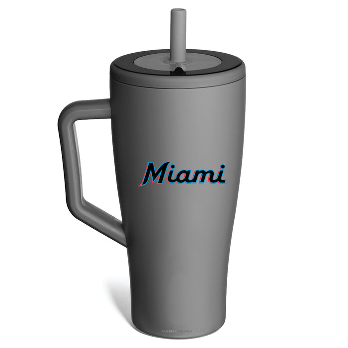 BruMate Era Tumbler with Miami Marlins Workmark Logo