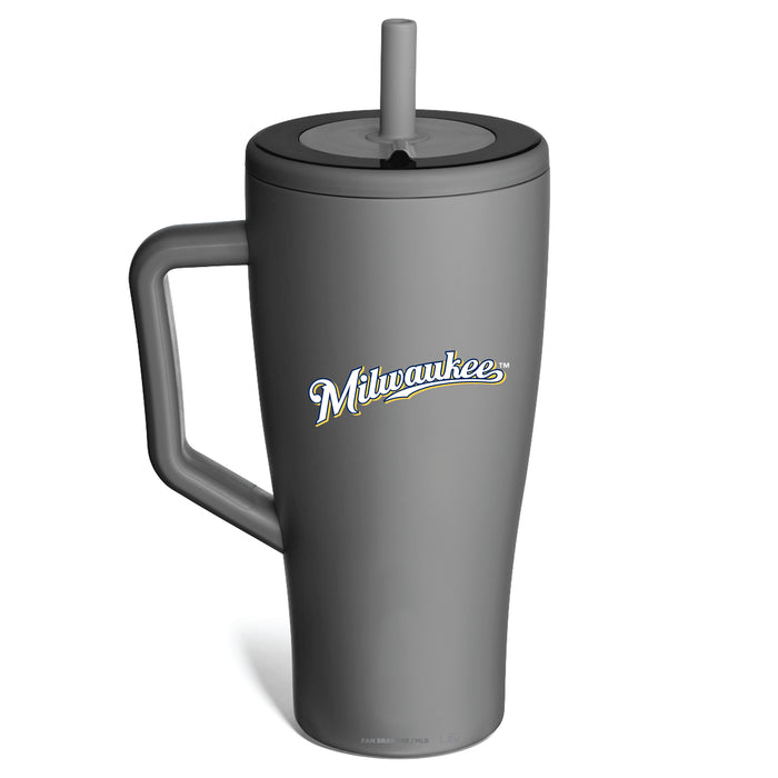 BruMate Era Tumbler with Milwaukee Brewers Workmark Logo