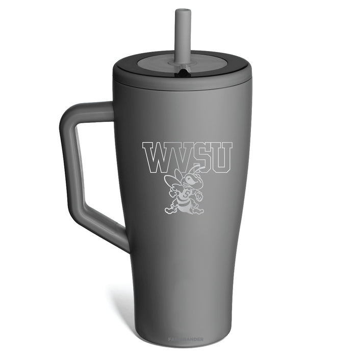BruMate Era Tumbler with West Virginia State Univ Yellow Jackets Etched Primary Logo