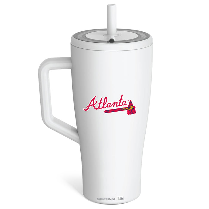 BruMate Era Tumbler with Atlanta Braves Workmark Logo