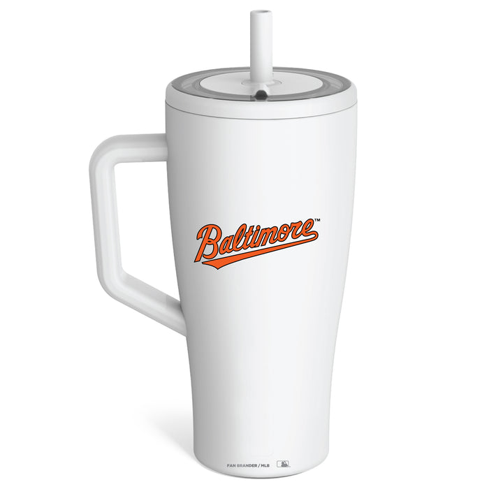 BruMate Era Tumbler with Baltimore Orioles Workmark Logo